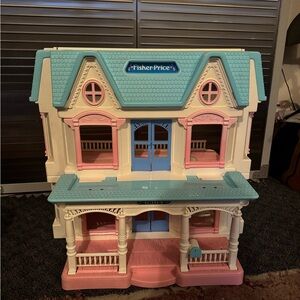 Fisher-Price Dreamy Dollhouse with Pink and Teal Accents